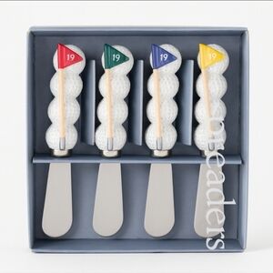 Harbor East 19th Hole Spreader set 4 Stainless Steel Spread Knives NEW